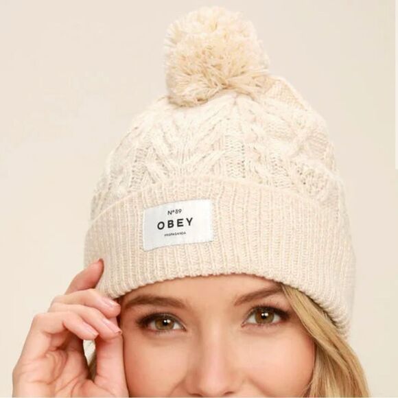 OBEY PomPom Beanie ❄️ - Picture 1 of 5